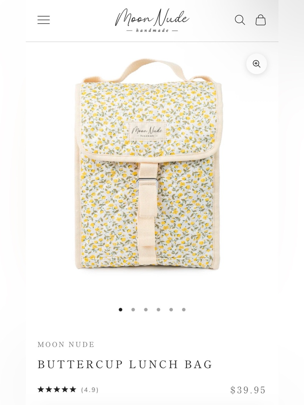 Moon Nude Buttercup Lunch Bag